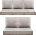 Luxury 6in Outdoor Cushions 24x24x6 Seat Set of 5 - Thick Support