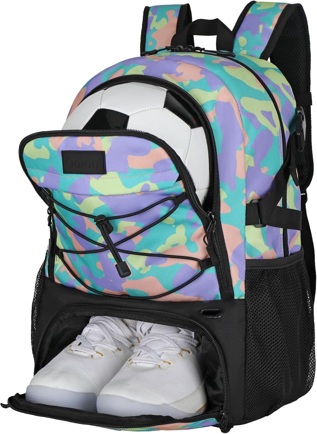 Goloni Soccer Backpack with Ball and Shoe Compartment for Sports