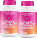 Prenatal Gummy Vitamins with DHA and Folate - 2 Pack