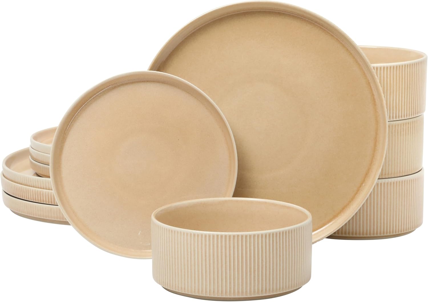 Gibson Elite Solana Coast 12 Piece Stoneware Dinnerware Set