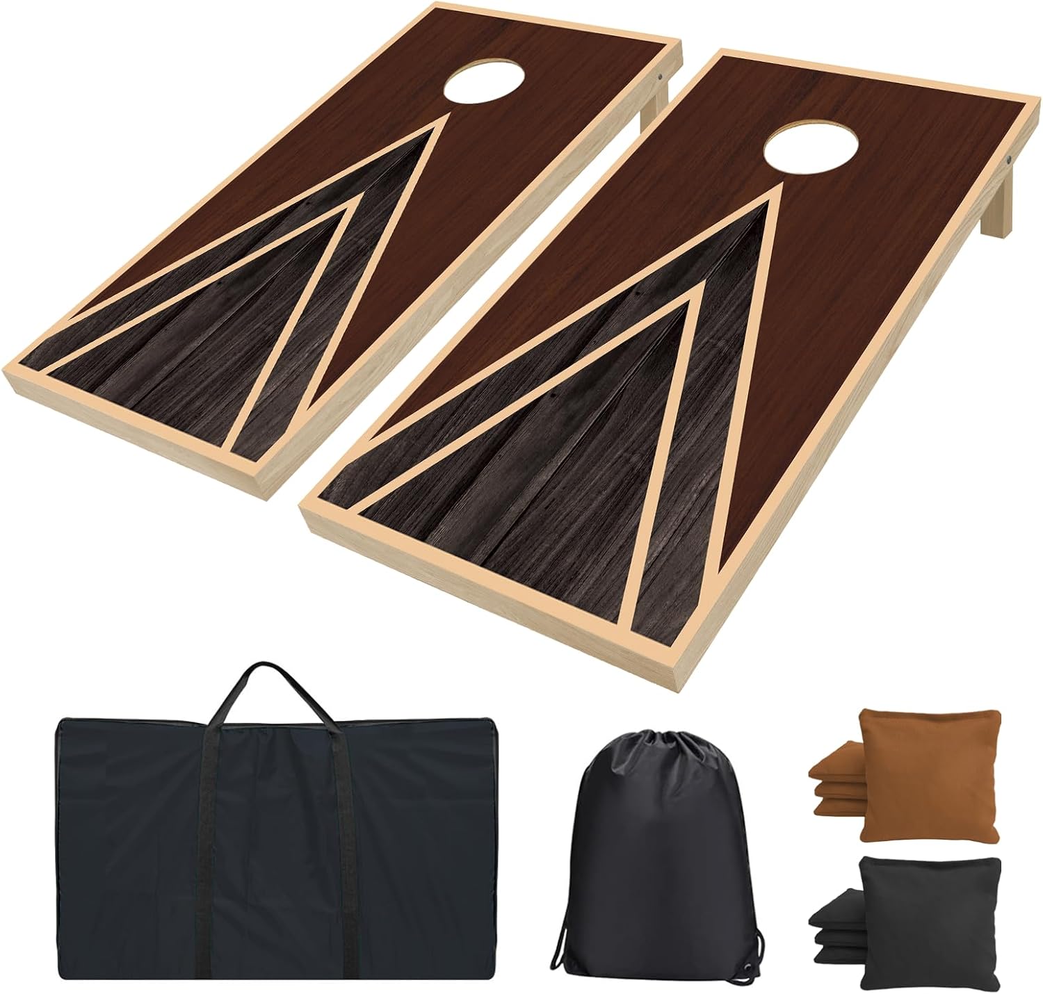 Regulation Size Cornhole Boards Set for Outdoor Fun and Games