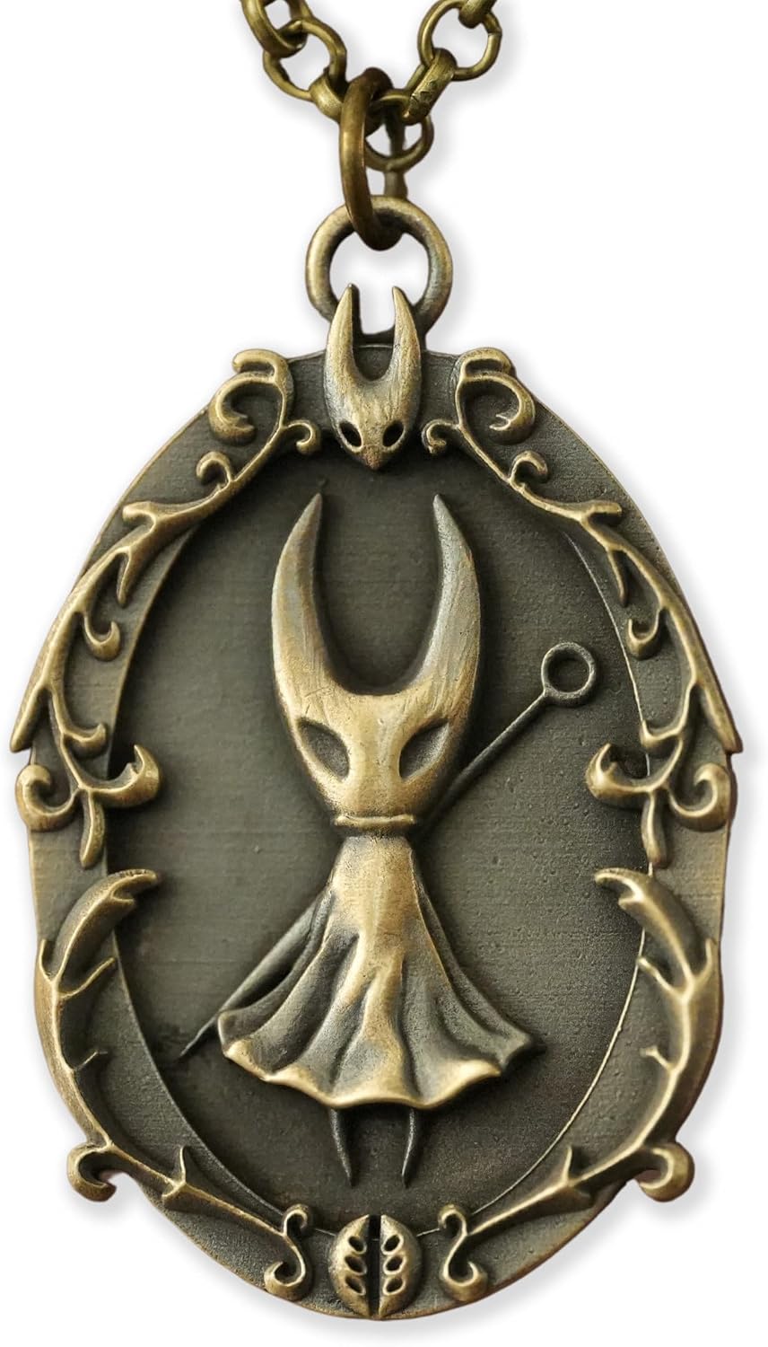 Brass Hollow Knight Pendant Necklace Charm for Unique Style