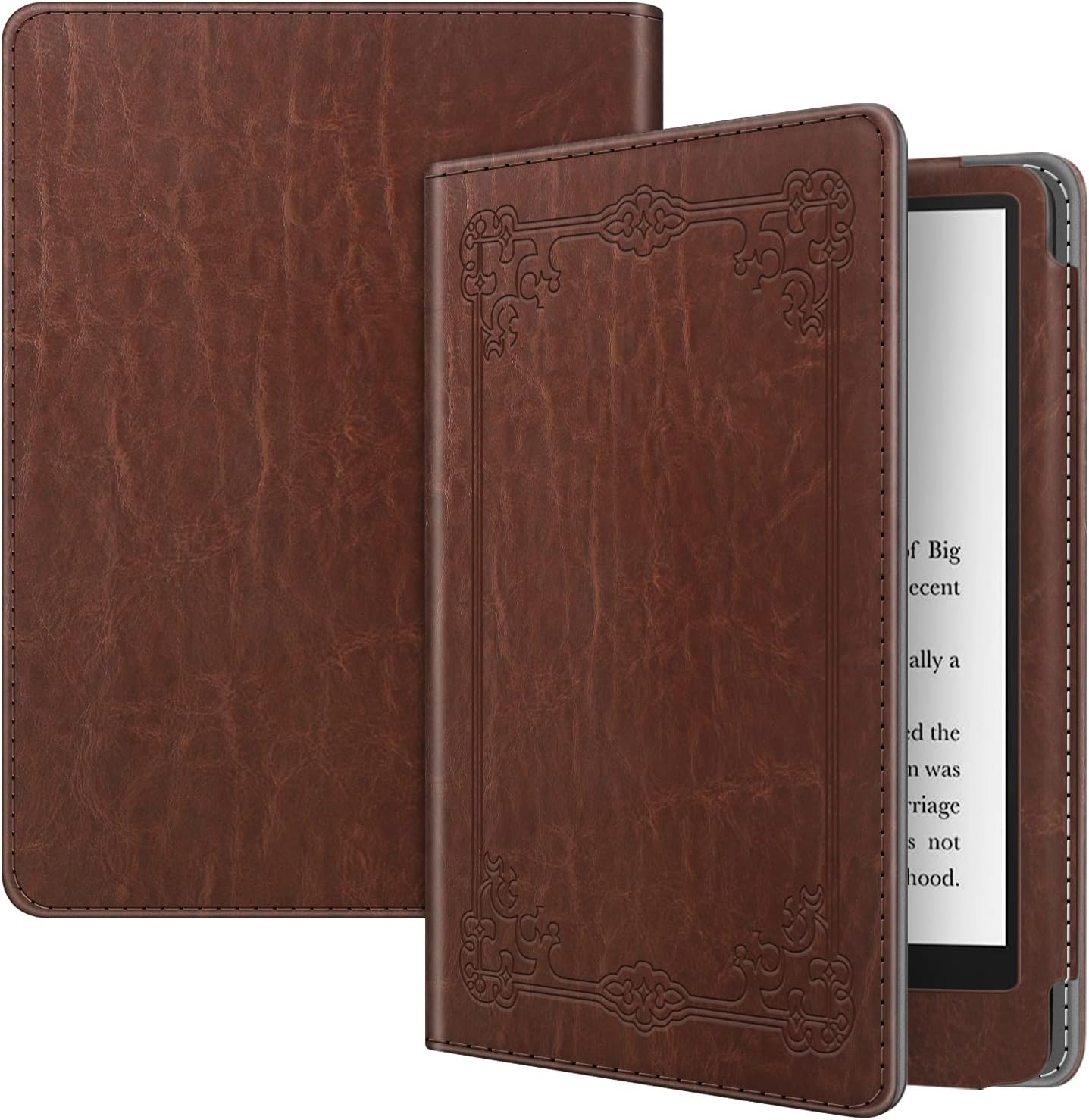 Fintie Folio Case for 6.8 in Kindle Paperwhite - Vintage Brown