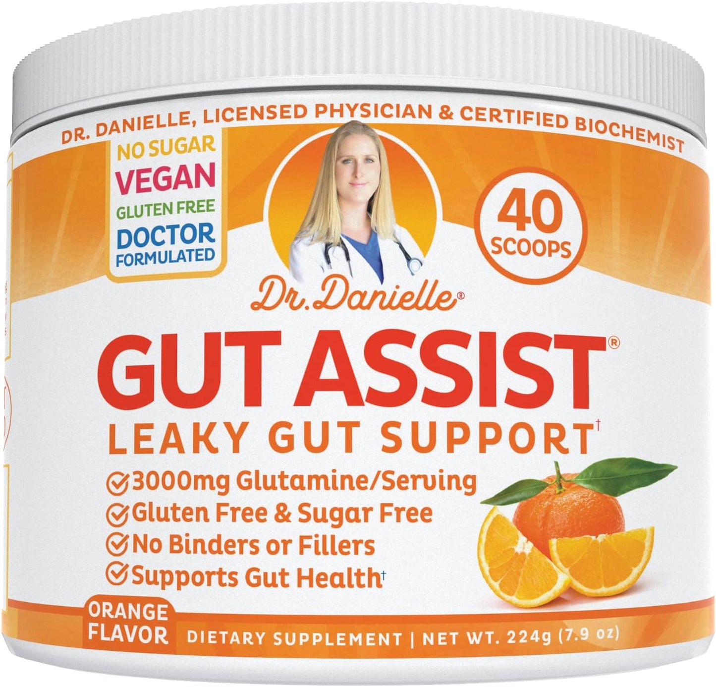 Doctor Danielle Gut Assist - Leaky Gut Repair Supplement Powder
