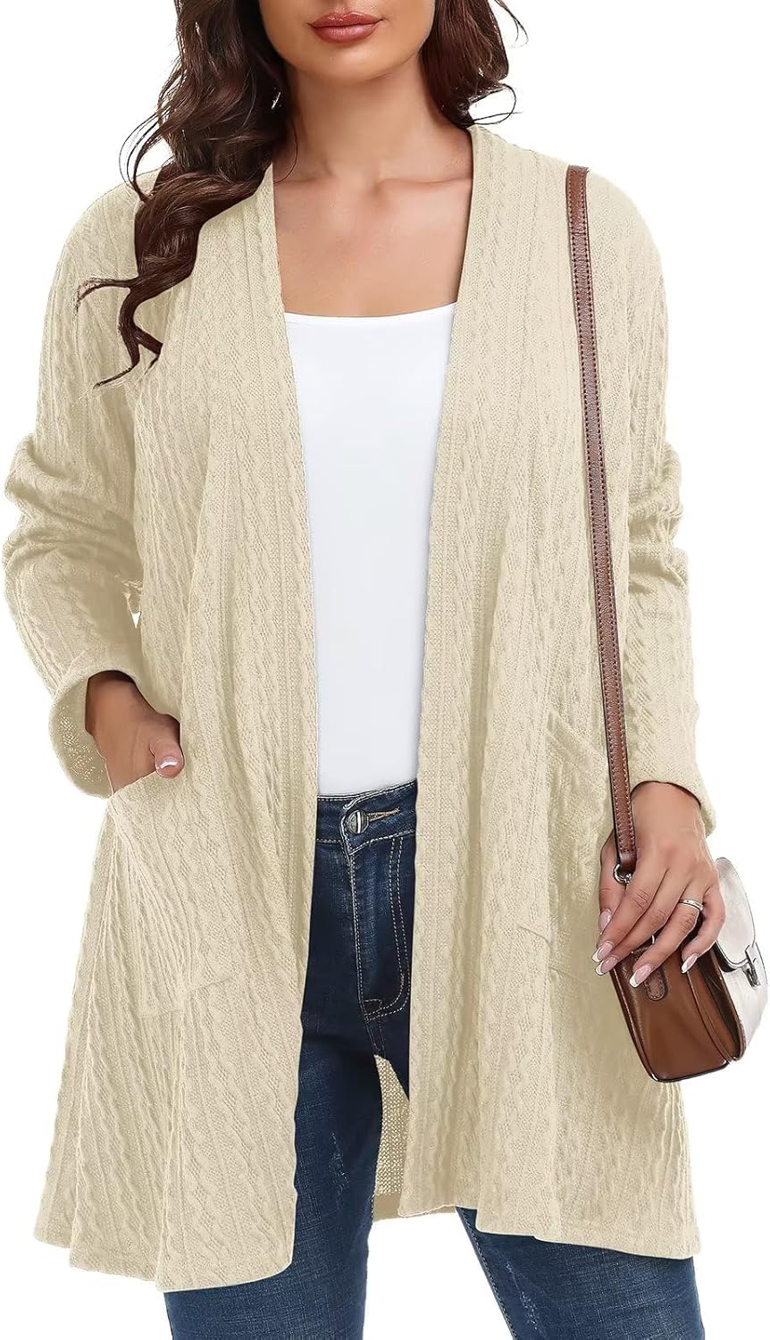 BELAROI Womens Plus Size Cardigan Lightweight Fall Sweater