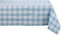 Buffalo Check Tablecloth 60 x 104 in Light Blue & White - Classic