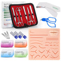 Suture Practice Training Kit with Large Silicone Lip Pad - Education