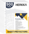 Sheet Protectors 900 Pack Heavy Duty Clear Page Protectors - Top