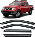 Window Visors Rain Guards for 2005-2021 Nissan Frontier Crew Cab