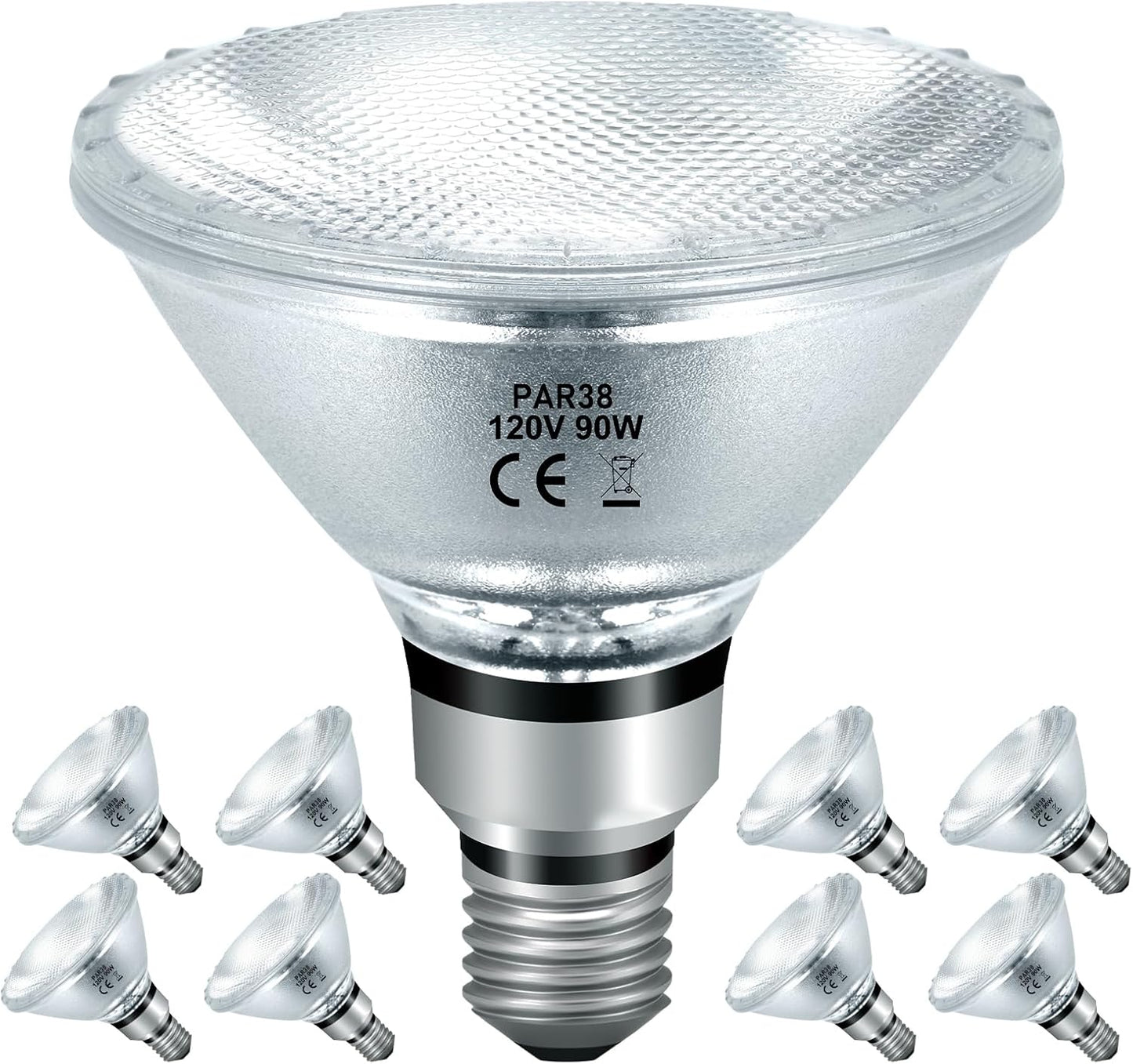 PAR38 Halogen Flood Light Bulbs 90W 120V for Indoor Outdoor Use