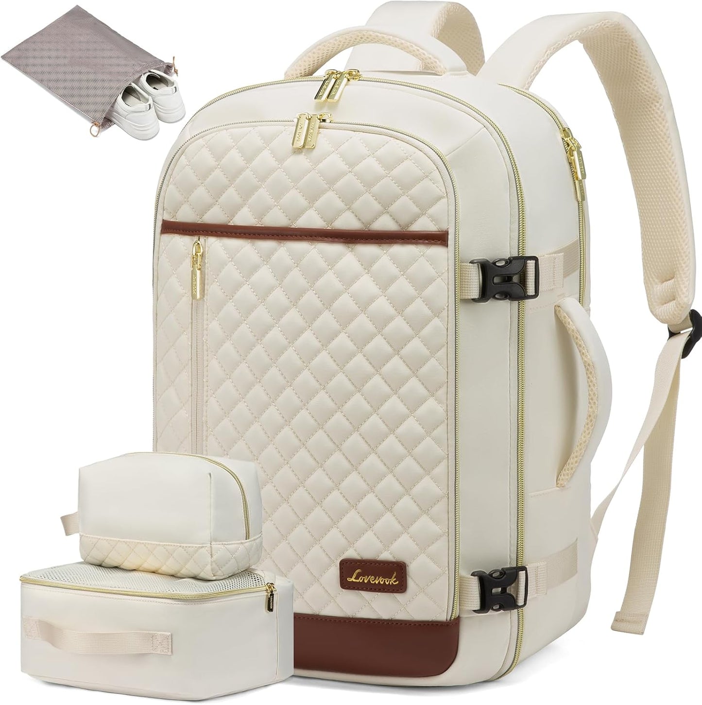 LOVEVOOK Large Travel Backpack for Women - 40L Carry On Bag