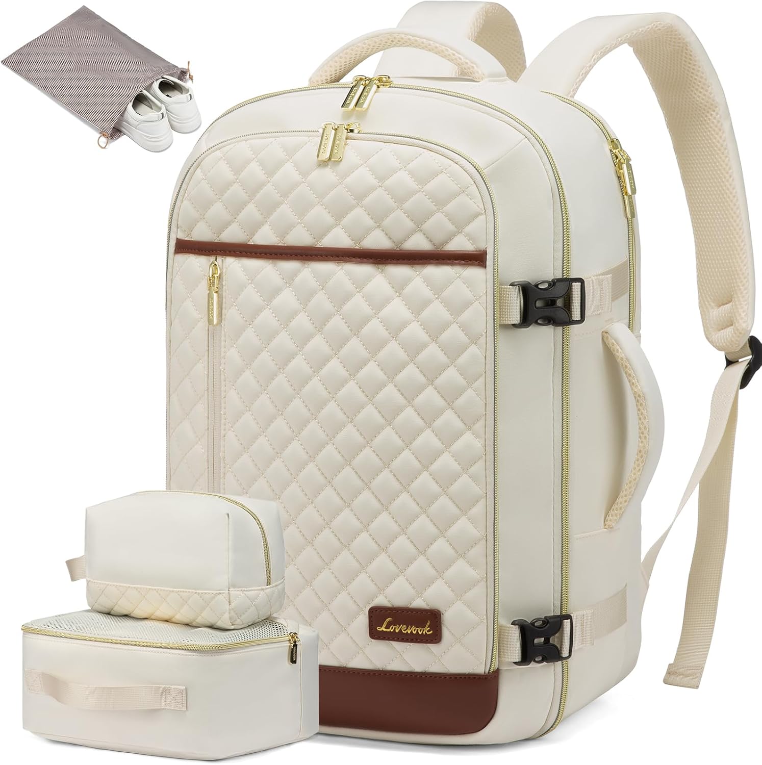 LOVEVOOK Large Travel Backpack for Women - 40L Carry On Bag