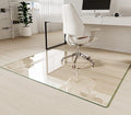 Tempered Glass Chair Mat 60x46 - Premium Clear Office Floor Protector
