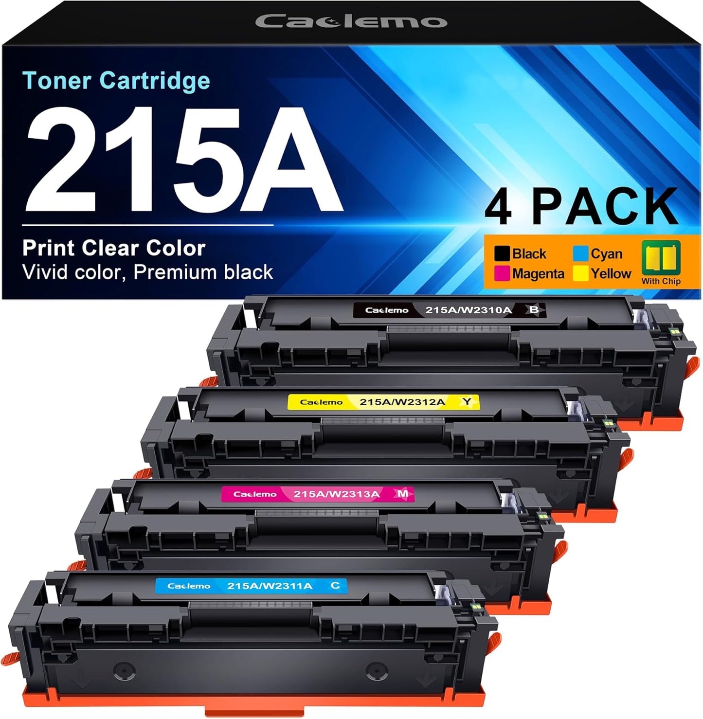 High-Yield HP 215A Toner 4-Pack for Vibrant Prints