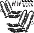 Kayak Roof Rack J-Bar Pair - Folding Adjustable Heavy Duty Carrier