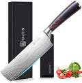 Nakiri Knife 7in Razor Sharp Vegetable and Meat Cleaver - Versatile