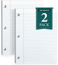 Loose Leaf Paper 8 x 10.5 College Ruled Notebook Paper - Double Sided
