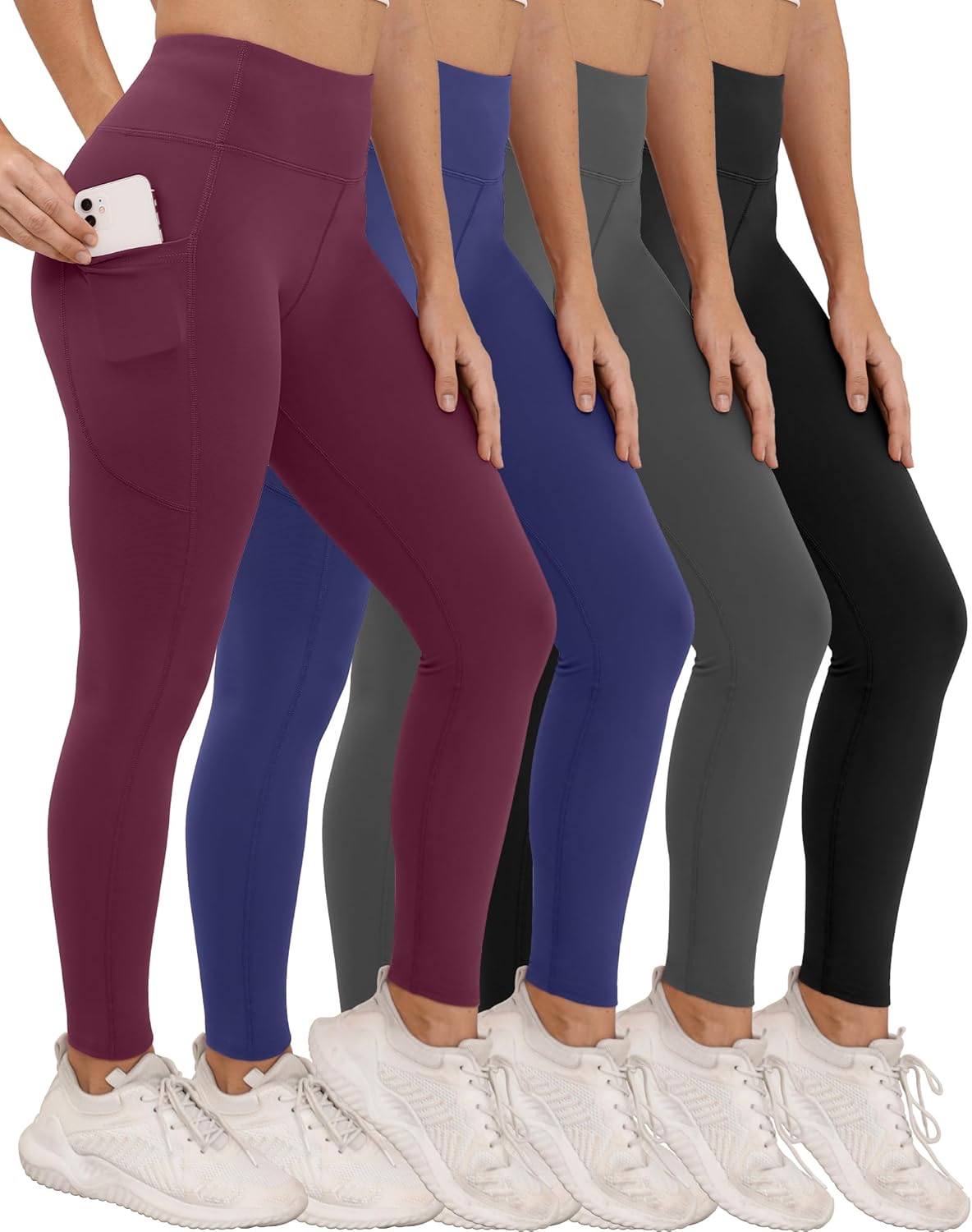 Buttery Soft High Waisted Workout Leggings with Pockets for Women