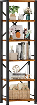 Furologee 6 Tier Tall Bookshelf for Stylish Home Organization