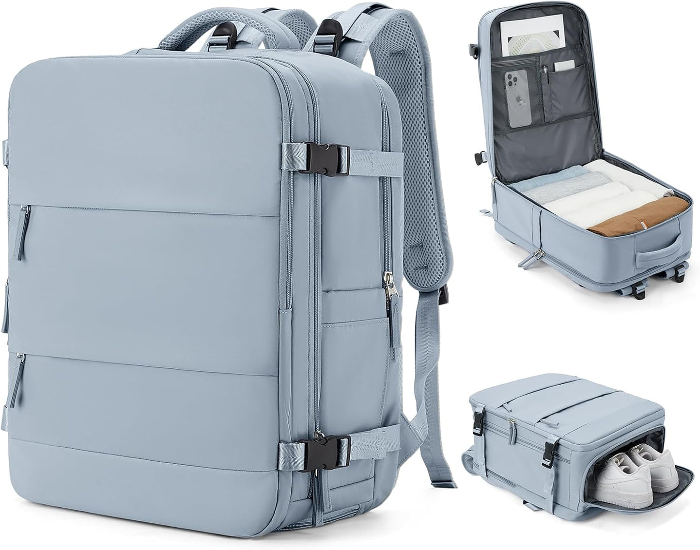 Large Travel Backpack for Women and Men - Waterproof Gym Rucksack