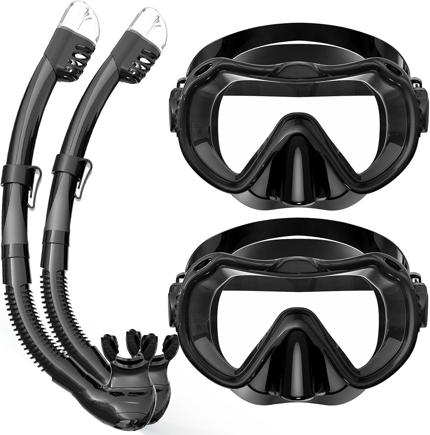 180 Panoramic View Snorkel Mask Set
