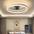 Ceiling Fans with Lights and Remote - Dimmable LED 20in Fandelier