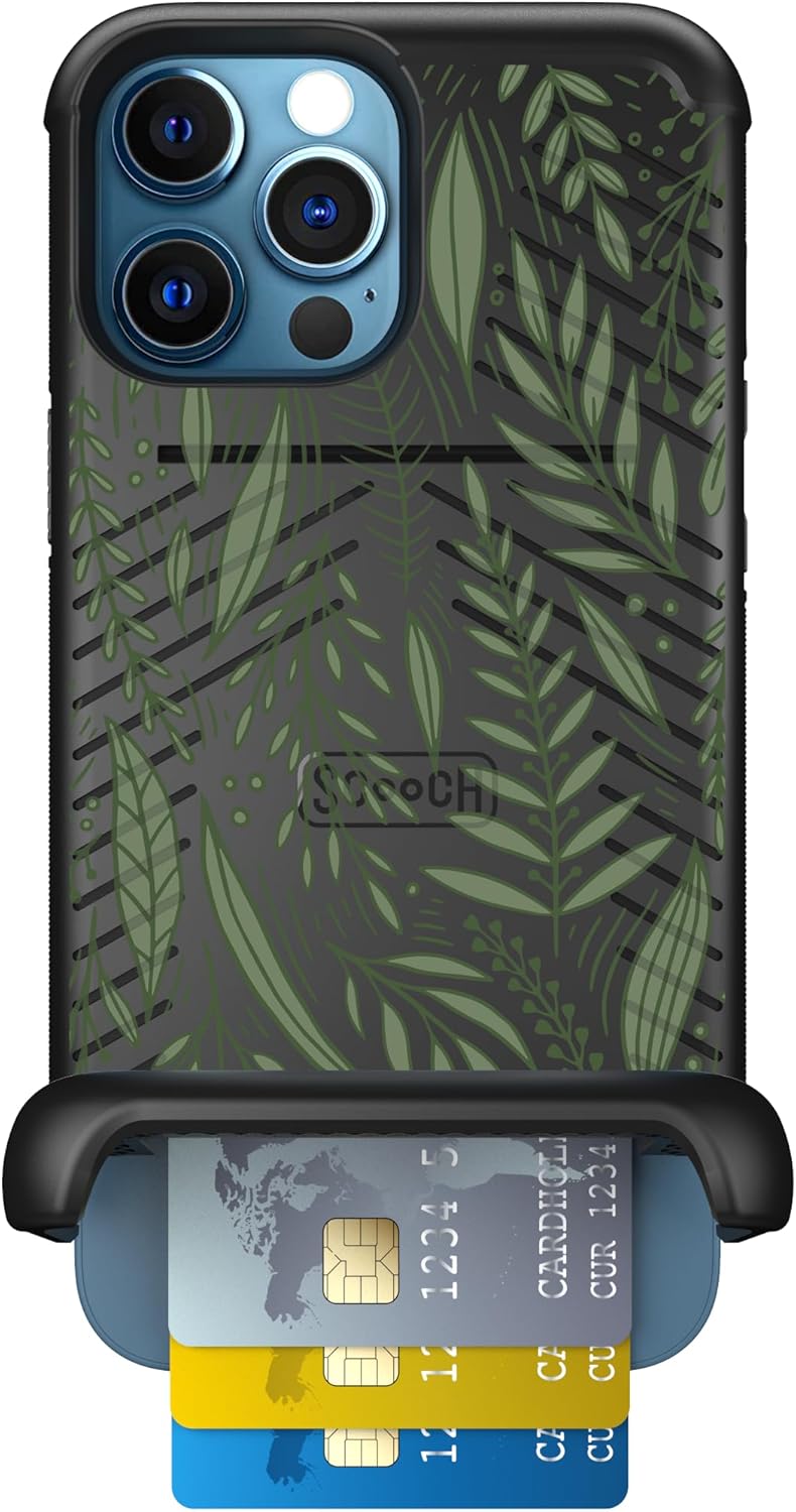 Scooch iPhone 12 Pro Max Case with Hidden Card Slot and Protection