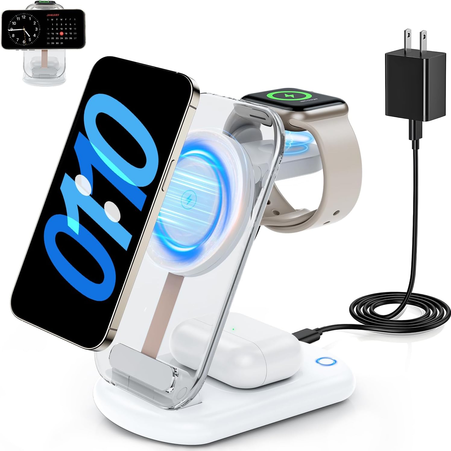 3-in-1 Magnetic Wireless Charger Stand by RYND - Fast Charging!