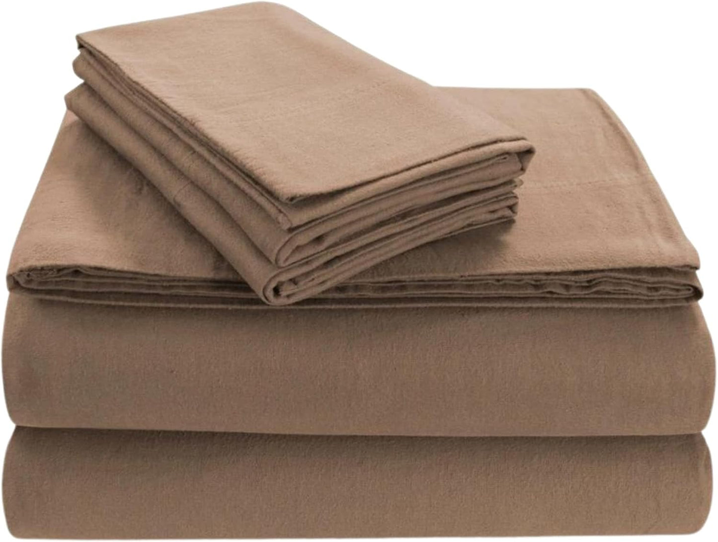 Tribeca Living Triple Brushed Cotton Flannel Sheets Set Queen
