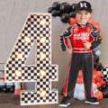 Marquee Numbers Race Car Party Number 4 - 3ft Light Up Decoration