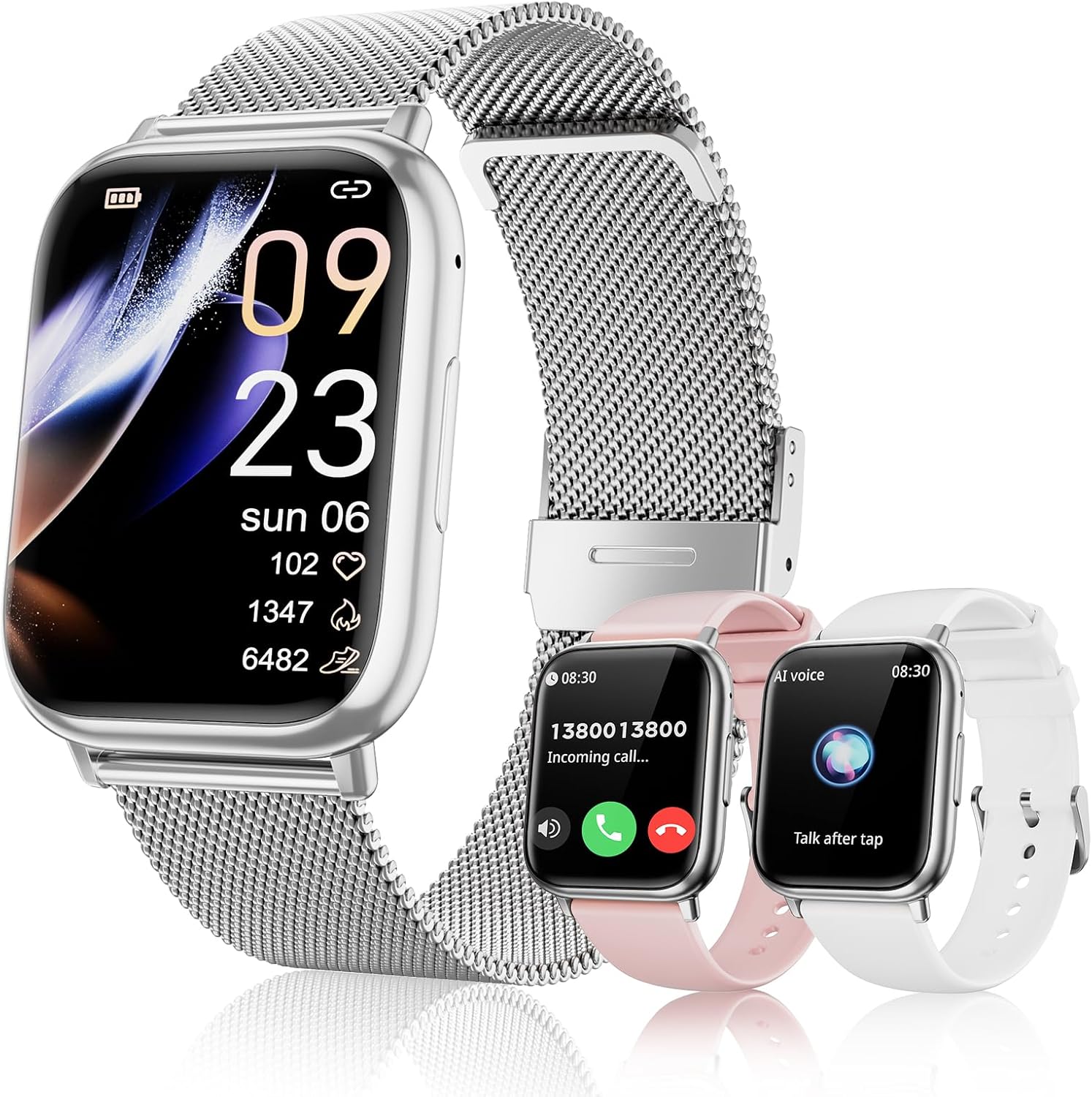 RifePhi 1.83 Smartwatch: Answer Calls, Track 113+ Sports, IP68 Waterproof
