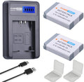 NB-13L Battery 2 Pack + LCD USB Charger - Extended Power for Canon
