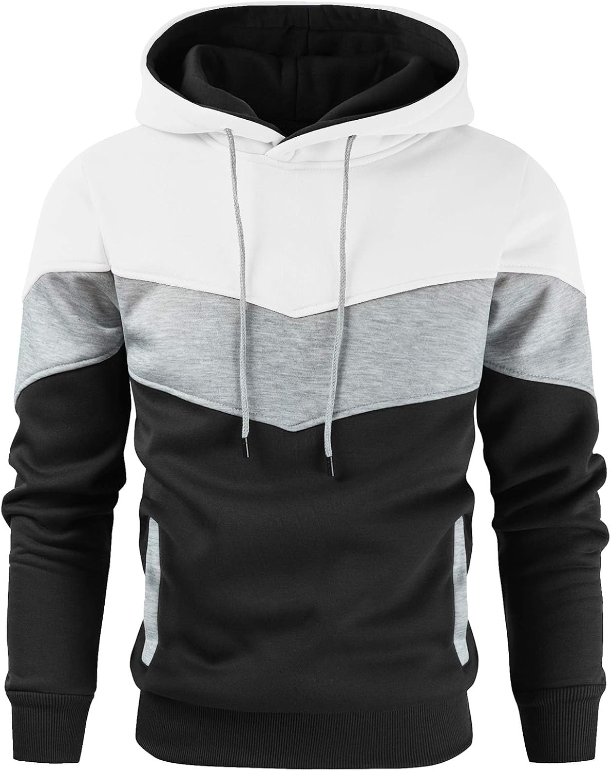 Gesean Color Block Fleece Hoodie: Cozy Style Essential