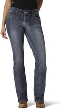 Wrangler Women's Premium Patch Mae Boot-Cut Jean - Mid-Rise Fit