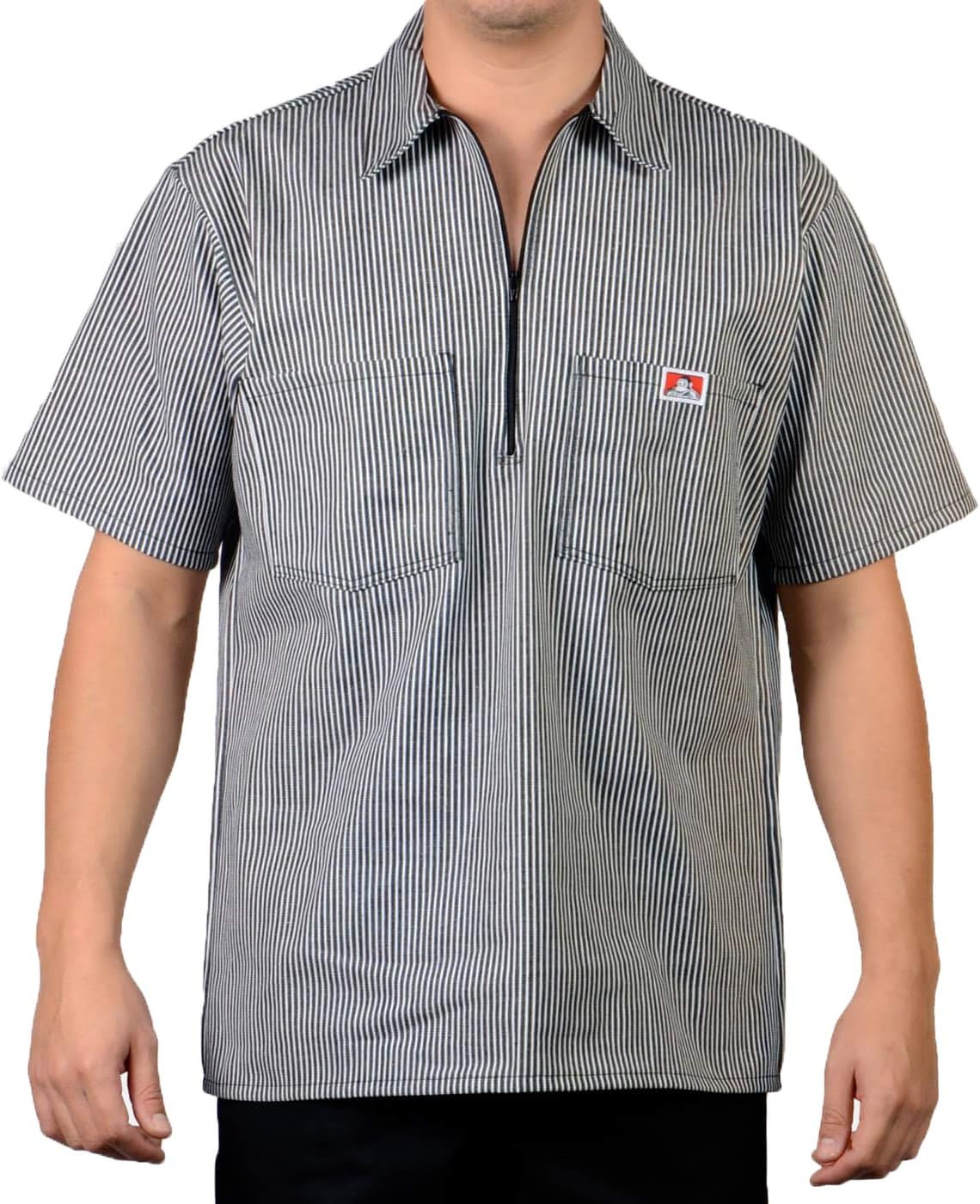 Ben Davis Men's Half Zipper Shirt for Durability and Comfort