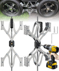 X Chocks XL Wheel Stabilizer Pair 4ft to 17ft - Fast Drill-Ready