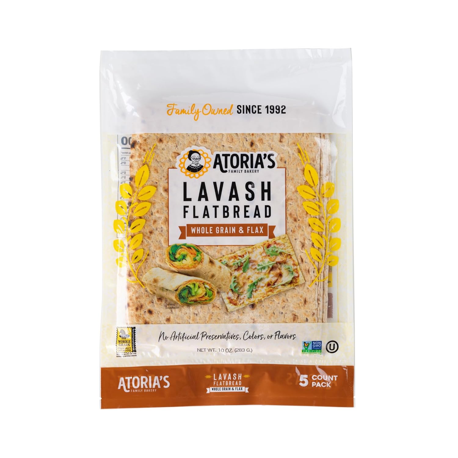 Whole Grain & Flax Lavash Flatbread for Delicious Meals