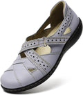 Women Casual Leather Loafers Slip On Driving Moccasins - Comfortable
