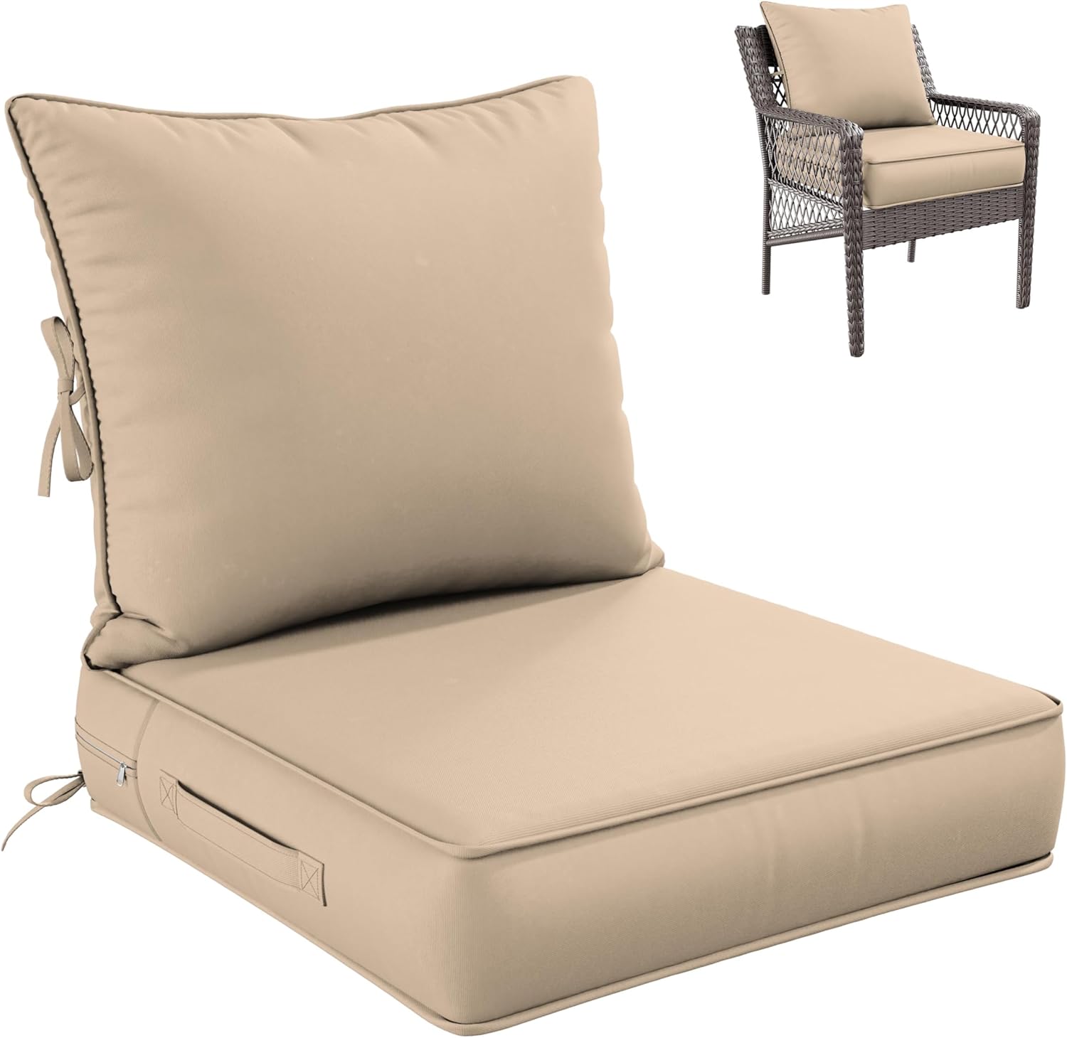 Premium Outdoor Seat Cushion Set for Patio Furniture Comfort