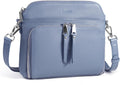 Genuine Leather Crossbody Purse with RFID Wallet - Small Everyday Bag