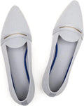 Frank Mully Women's Pointed Toe Slip-On Flats - Comfortable Knit