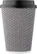 Harvest Pack 12 oz Disposable Ripple Double-Walled Coffee Cups
