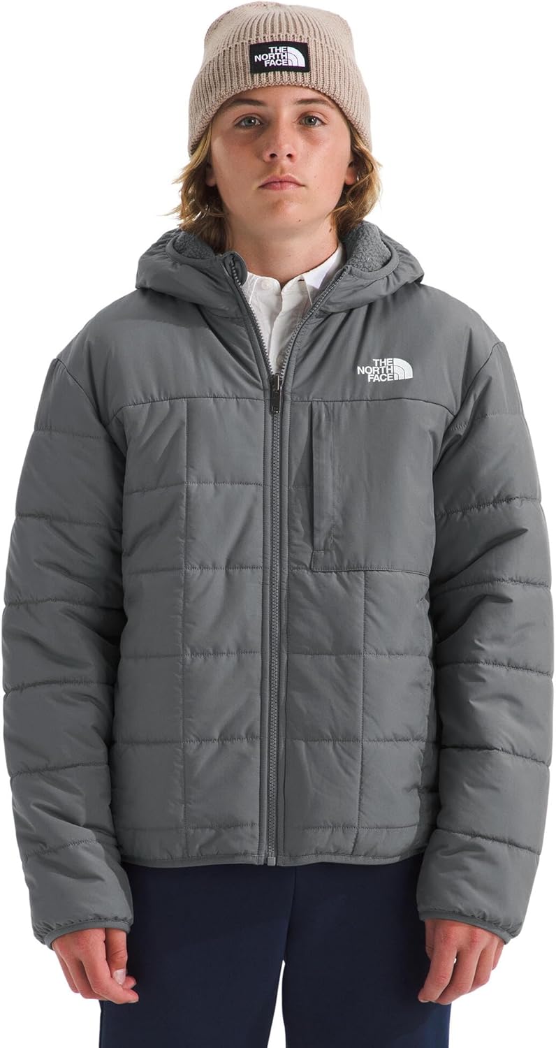 Boys' Reversible Shasta Full Zip Hooded Jacket for Adventure