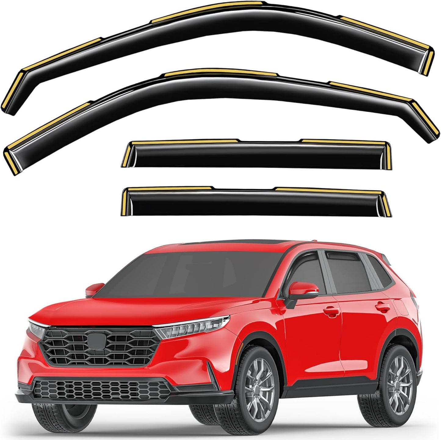 In-Channel Window Rain Guards for Honda CR-V 2023 2024 2025
