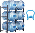 5 Gallon Water Jug Holder 3-Tier Rack - Space-Saving Heavy Duty