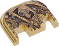 Solid Brass 3D Engraved Slide Cover Back Plate for Glock Gen 1-4