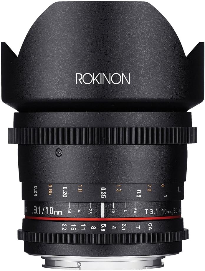 Rokinon DS10M-C 10mm T3.1 Cine Wide Angle Lens for Canon