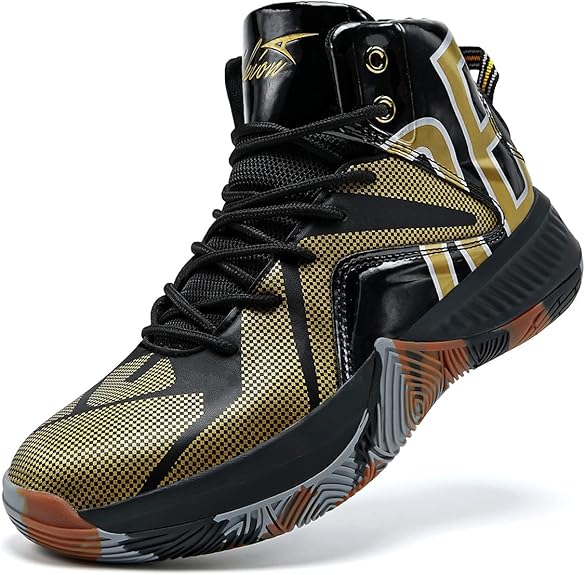 ASHION Kids Basketball Shoes Youth Mid-Top Sneakers for Sports