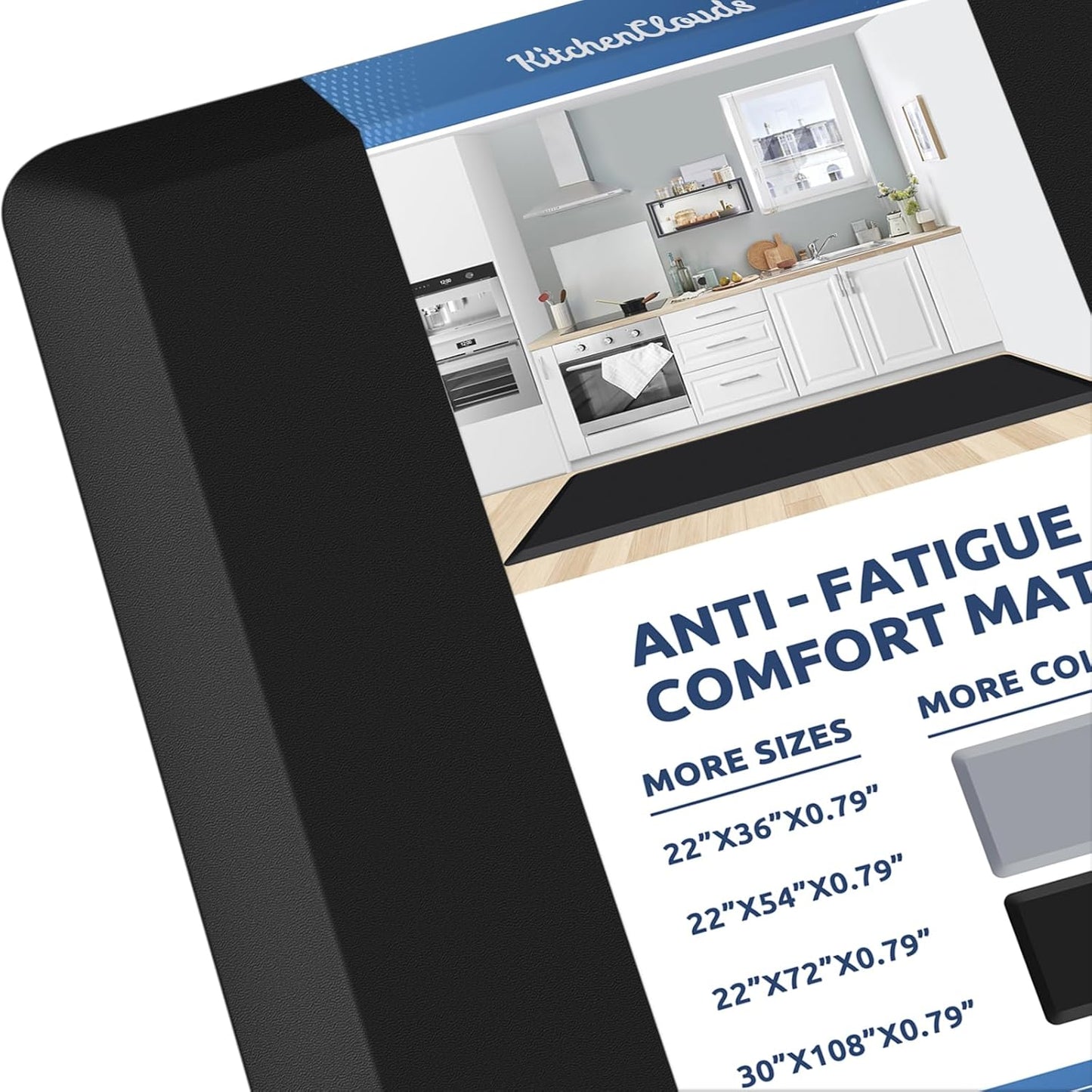 KitchenClouds Anti Fatigue Kitchen Mat for Comfort and Support