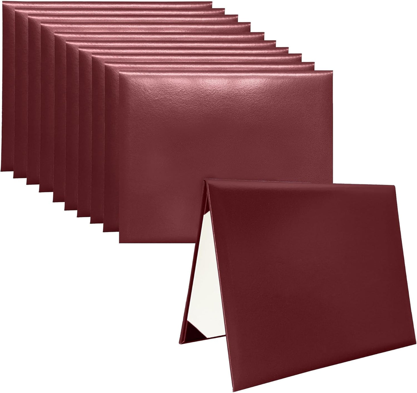 12 PCS Smooth Diploma Certificate Covers for Graduation Use